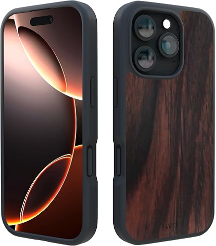Amazon.com: kwmobile Real Wood Case Compatible with Apple iPhone